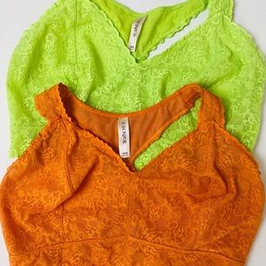 2 Cacique lace  bralettes size 14/16